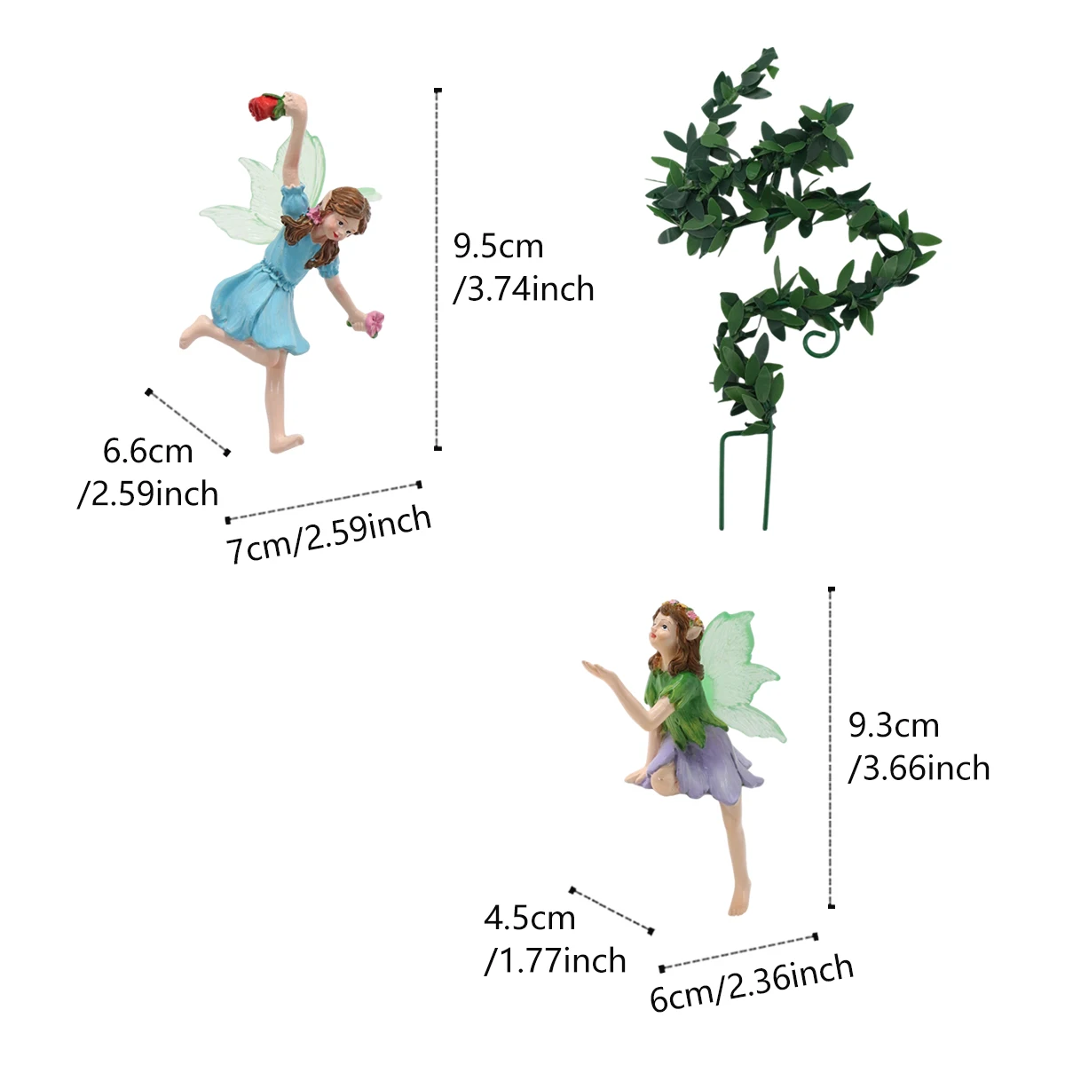 Outdoor Resin Flower Fairy Statue Flower Pot Decoration Home Outdoor Garden Valentine's Day Gift Garden Enthusiast Gift