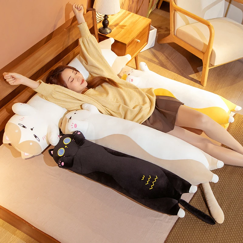 Cute Long Cat Squish Plush Pillow (130CM)