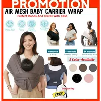 Baby Carrier Wrap Newborn Nursing Towel Easy to Wear Sling Wrap Baby Infant Breathable Hipseat Gridding Cloth Sling Air Mesh 2
