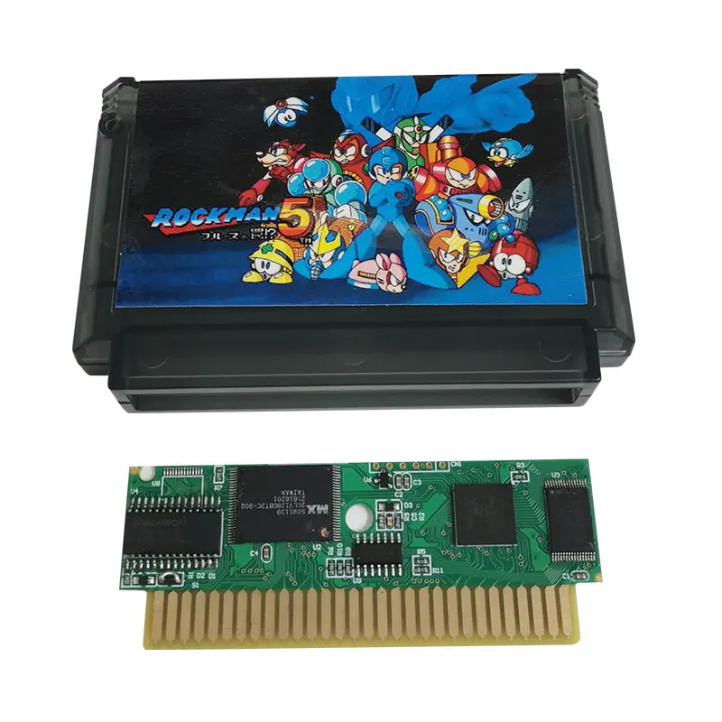 Cartuccia Di Gioco Mega Man Rock Man 5 60 Pin Per Console Di Gioco A 8 Bit