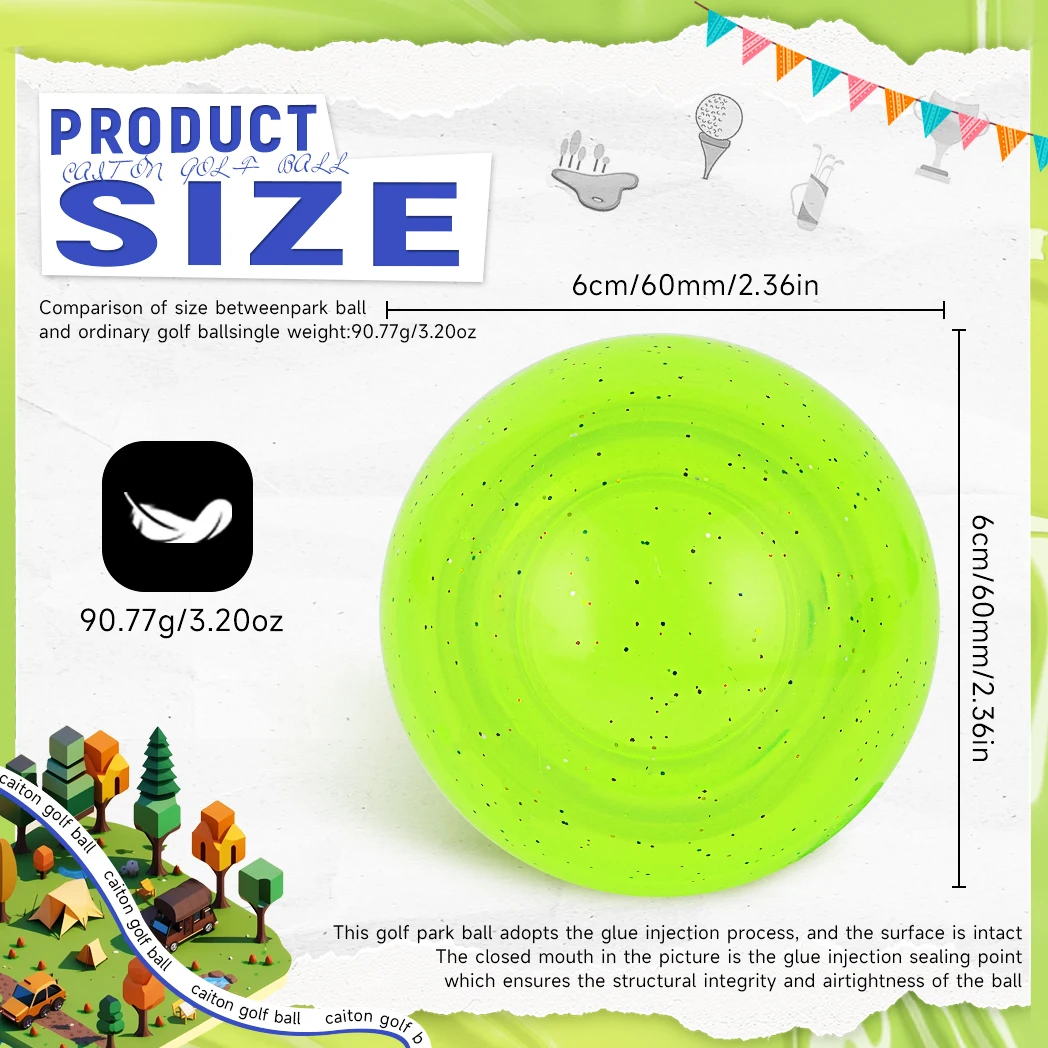 4-Layer Park Golf Ball For Fun and Training 1pc golf balls