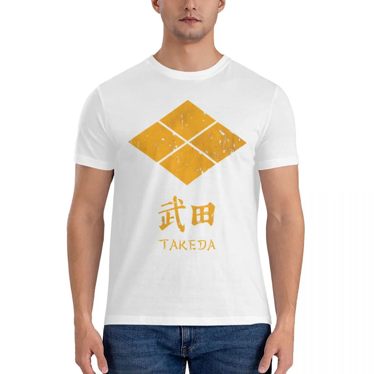 thumbnail image 1 of Camisetas Takeda para hombre con el logotipo del clan japonés, divertidas camisetas de manga corta y cuello redondo, de algodón, recién llegadas., 1 of 7