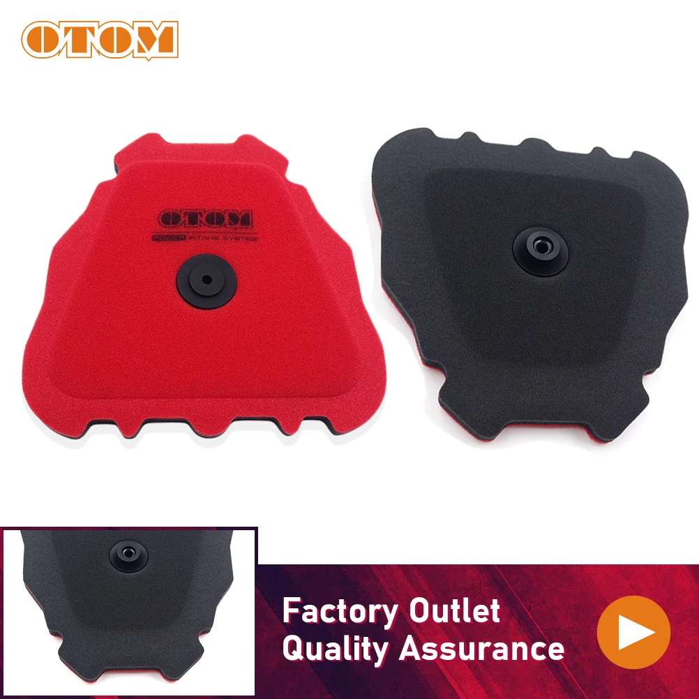 

OTOM Motorcycle Accessories Air Filter Dual Foam Layer Sponge Element Cover Intake For YAMAHA 4T YZ250F YZ450F WR250F WR450F