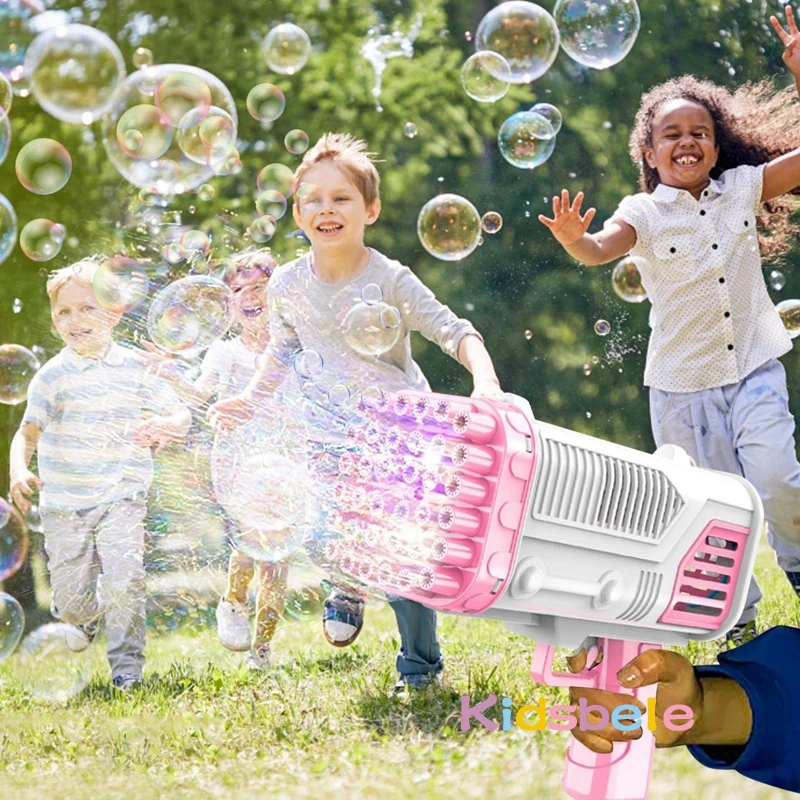 36 Holes Gatling Soap Bubble Machine Water Gun Bubble Rocket Launcher