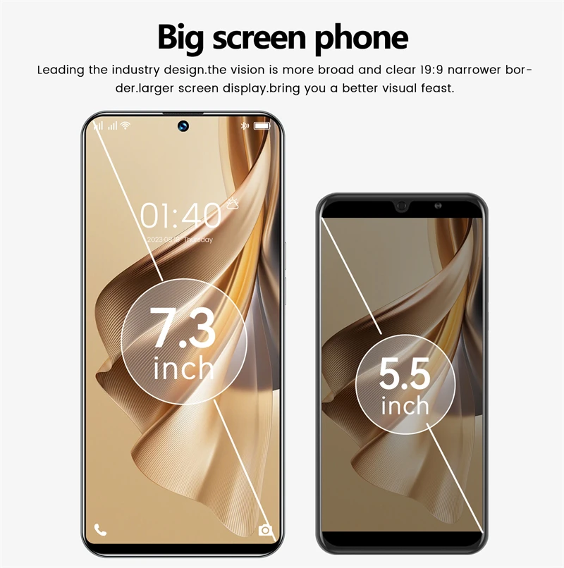 2026 Original Reno 10 Pro Phones Celular Smartphone SIM Phone Unlocking Mobile 5G 7.3 Android 16GB+1T Qualcomm 8 Gen 2 Dual