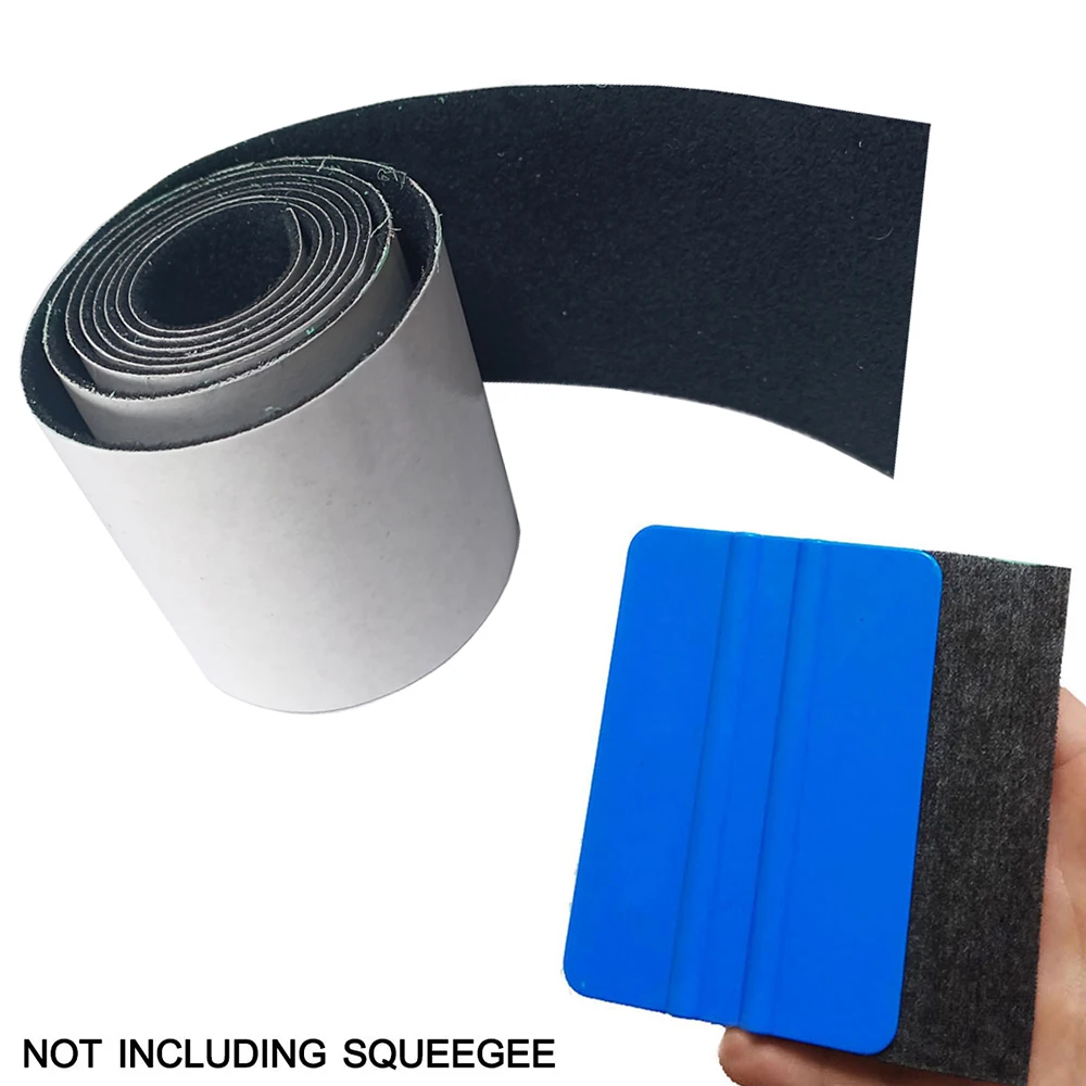 1m/Rolle schwarzer Stoff filz mit selbst klebendem Kleber für Auto verpackungs schaber 5cm breite Filz-Standby-Ersatzteile – Detail 8