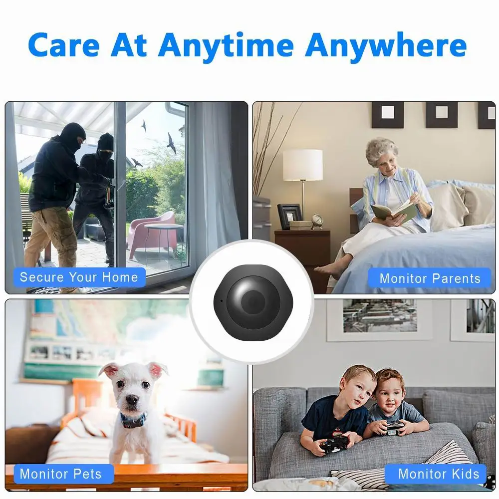 Wifi Mini Camera 1080p HD Wireless Smart Home Device Cam Invisible Night Vision Camcorder Motion Detect Remote Monitor Recorder