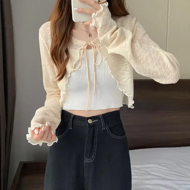 여성 여름 가디건
