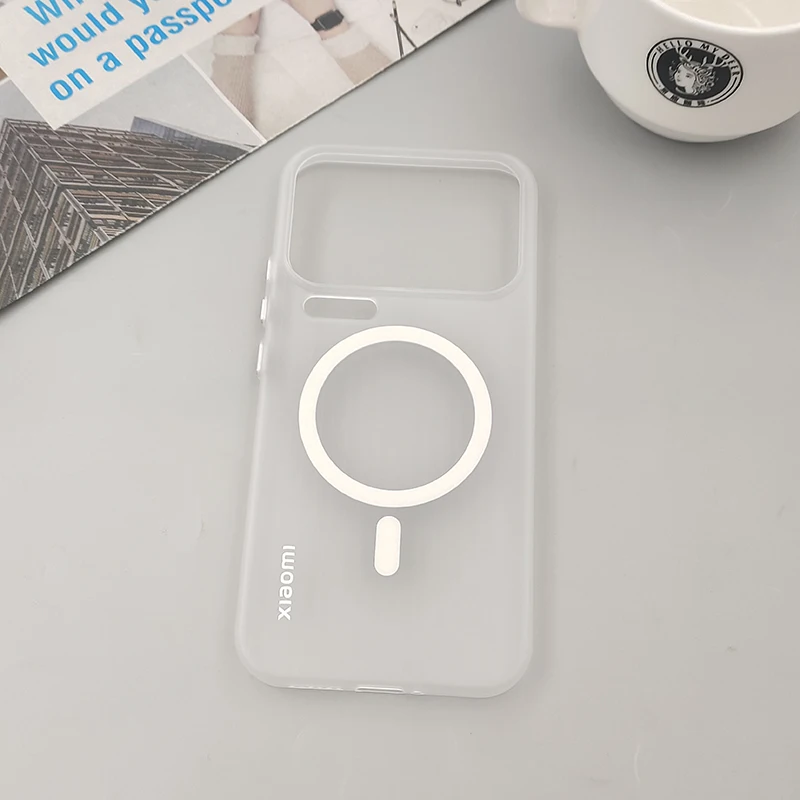 Matte Stripe Translucent Case with Magsafe Wireless Charging Compatibility