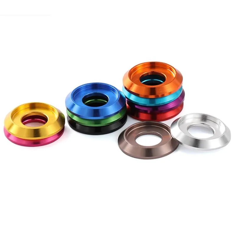 5pcs/10pcs M2 M2.5 M3 M4 M5 M6 M8 CNC colourful Aluminum cup head washer for button head screw