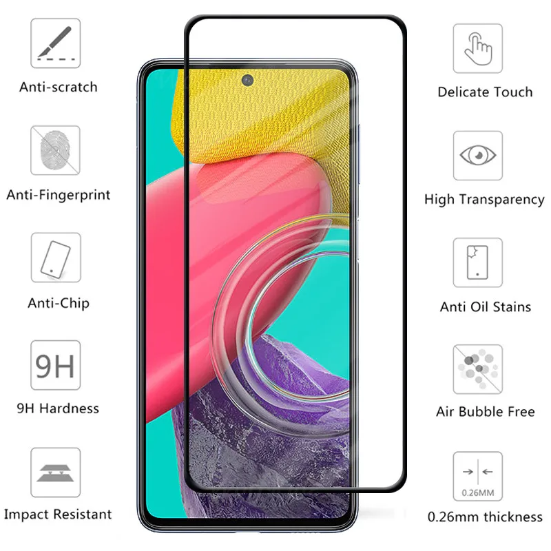 6-in-1 Für Samsung Galaxy M53 5G Glas Für Samsung M53 5G Gehärtetem Glas Bildschirm protector Für Samsung M23 M33 M53 5G Objektiv Glas