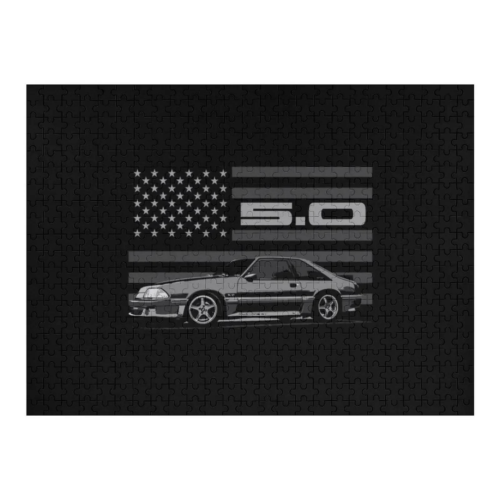 

Mustang GT 5.0 Foxbody Fox Body American Icon Jigsaw Puzzle Scale Motors Wooden Jigsaws For Adults Puzzle