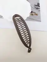Pince banane ambre pour grand Volume de cheveux, pince queue de cheval française élégante, haut tête de mort, pince torsadée 4