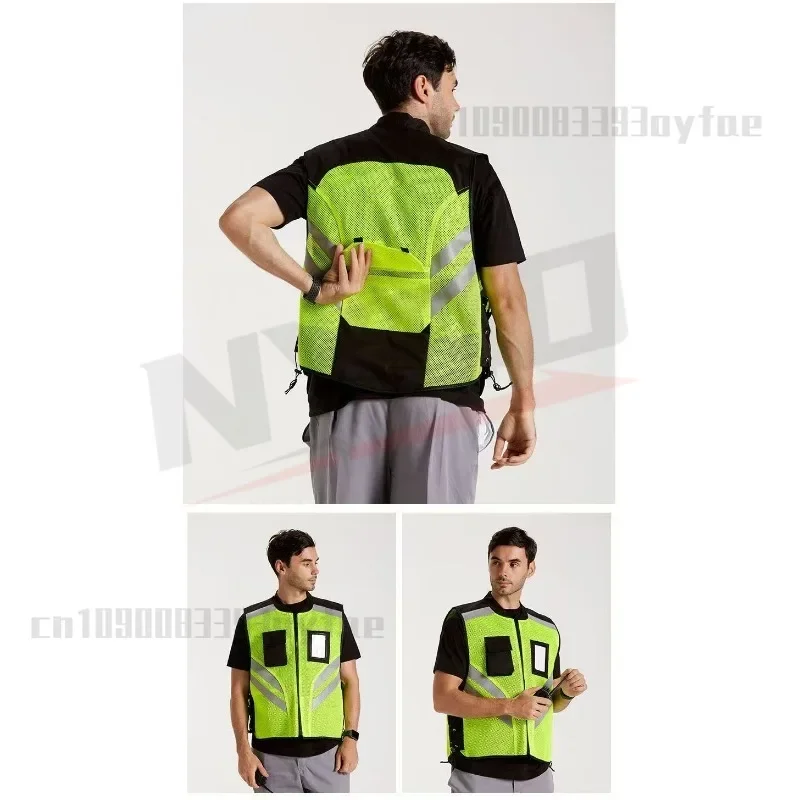 Motorcycle riding Safety clothing Reflective Vest Motorcycle Travel Night Fluorescent Breathable Biker Vest