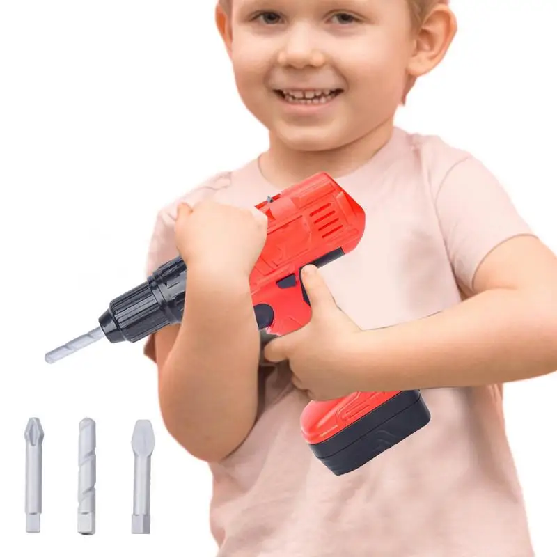 Pretend Play Drill Pretend Play Drill Toy For Kids Kids Tool Kid Tool Outside Construction Toddler Electric With