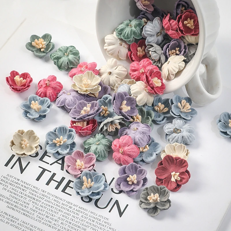10/20 Stücke 2 cm Künstliche Blumen Köpfe Gänseblümchen Gefälschte Blumen Für Wohnkultur Hochzeit Dekoration DIY Handwerk Girlanden Geschenke Zubehör – Detail 2