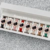 8pcs/set Women's Fashion Academy Style Watch Set Retro Simple Romantic Dial Quartz Analog Watch Set, Best Gift for Girl (No Box)