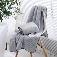 thicken Bamboo Charcoal Coral Velvet Bath Towel For Adult Soft Absorbent Quick-Drying Towel Home Bathroom Microfiber Towel Sets 1