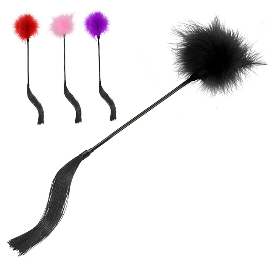 Piuma Sex Whip Bondage Sculacciata Paddle Play Tickled Whip Fetish Sex Toys For Woman Coppie Giochi Per Adulti Accessori Esotici