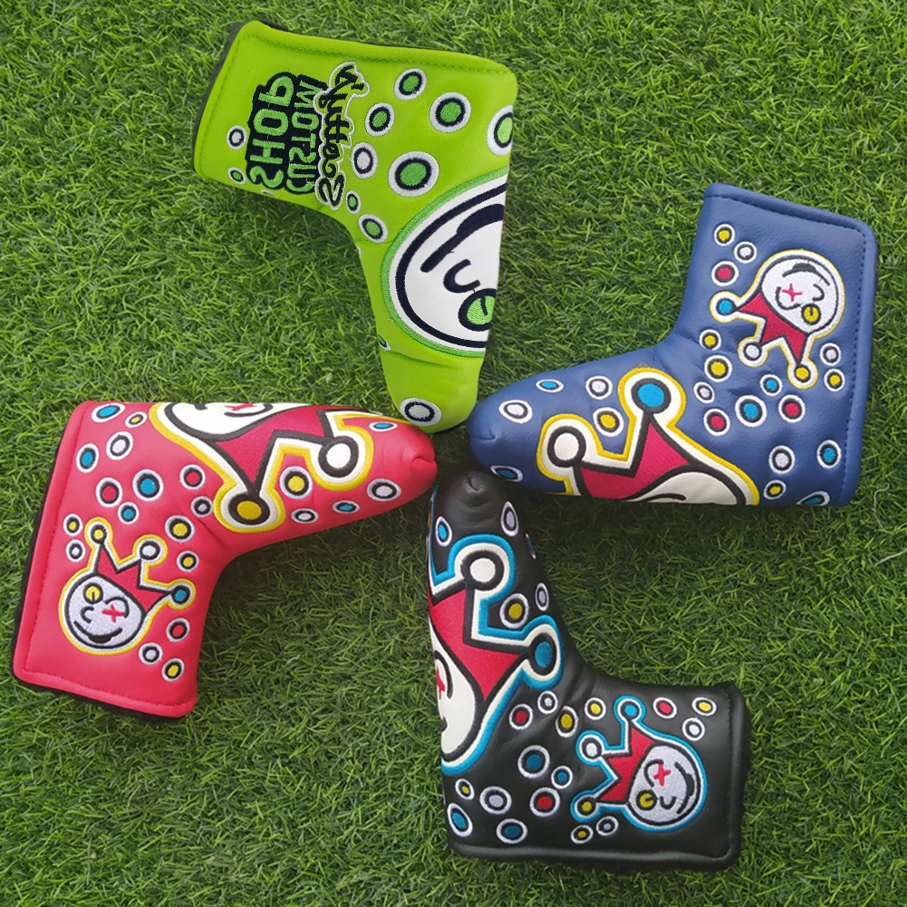 PU Golf Putter Headcover Sticker Buckle Golf Club Protective Cover Durable Universal Anti-Collision Pressure Outdoor Accessories golf club head covers