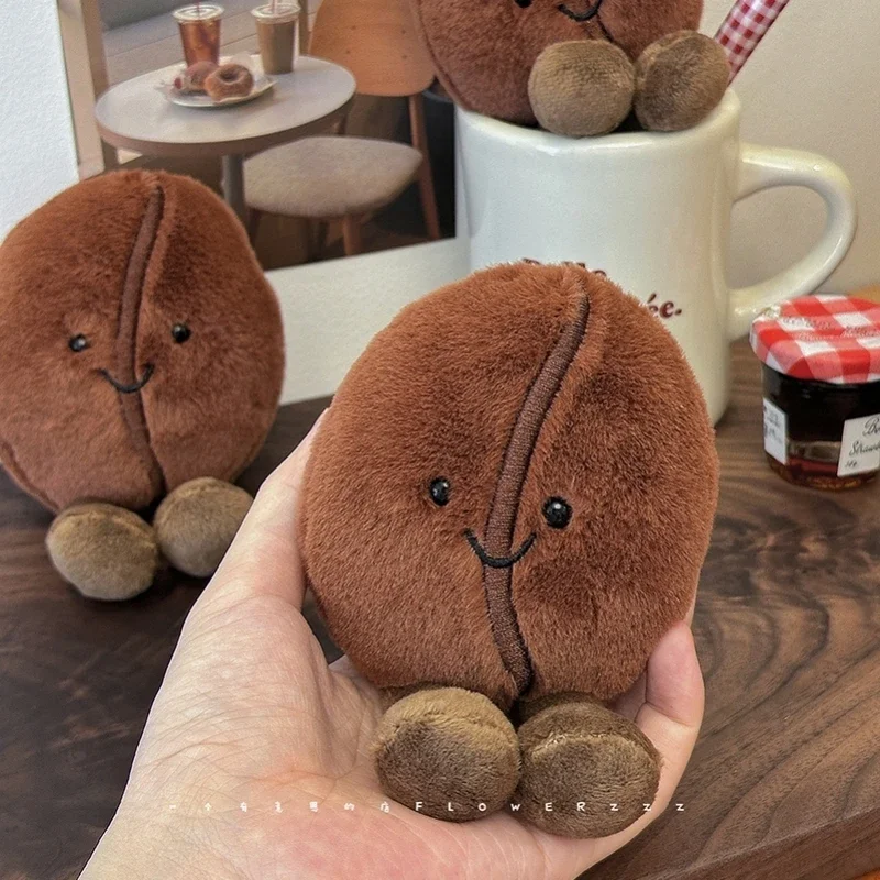 Jellycat 愛らしいコーヒー豆ぬいぐるみソフト人形ブラウンコーヒー