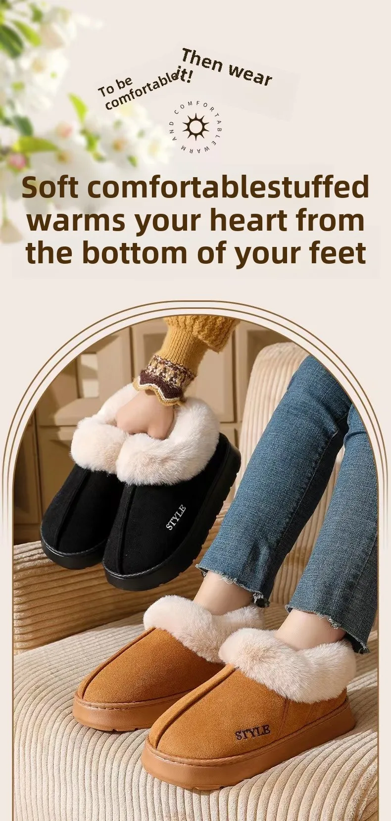 Luxury Fleece Slippers Canada | EvaCozy™ Warm Couples Slippers