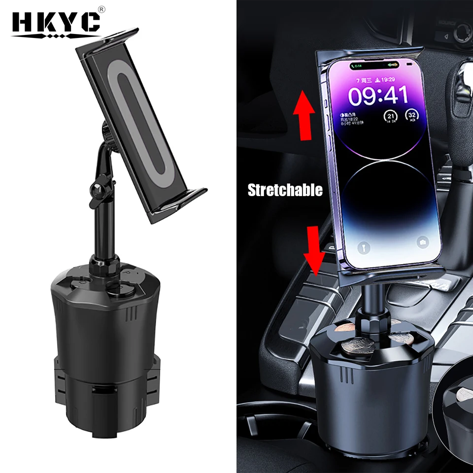 

Автомобильный держатель HKYC для телефона и планшета, с поворотом на 360 градусов