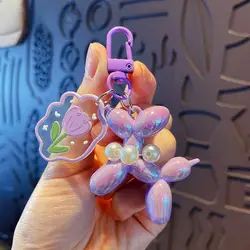 Stylish Acrylic Keychain - Durable & Chic Accessory, Perfect Gift (PURPLE)