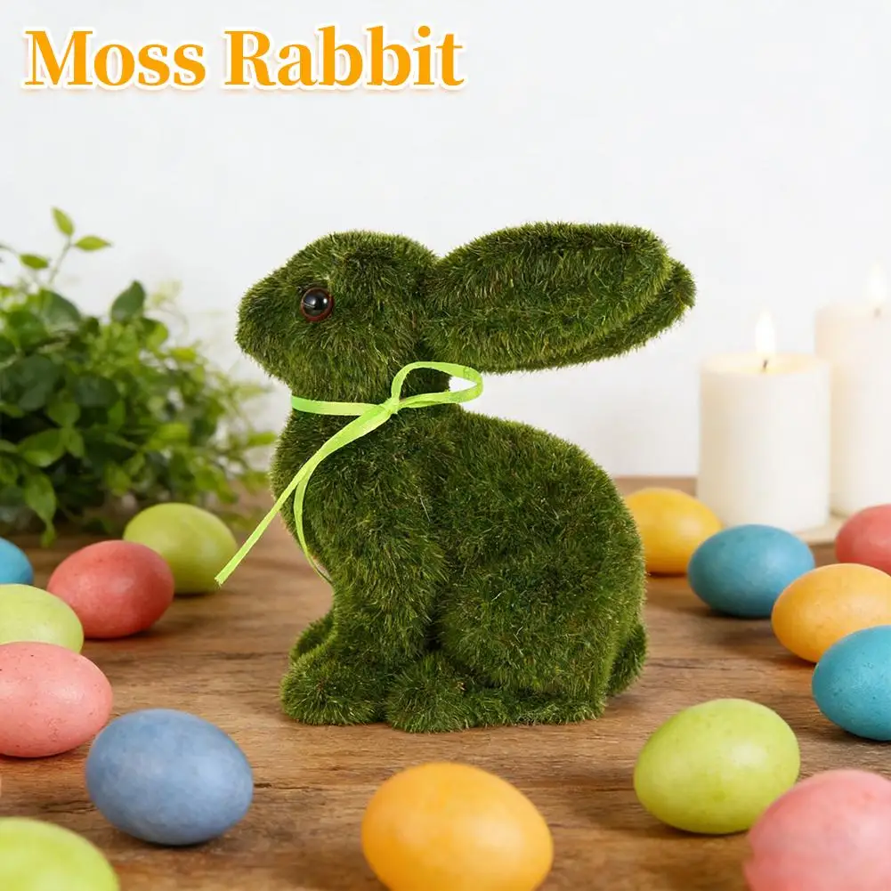Moss Rabbit Easter Ornament 3