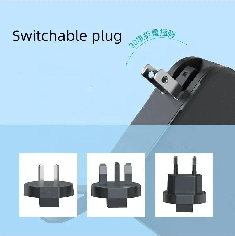 10000mah Magnetic Wireless Power Bank PD 20W Fast Charging Portable 5 in 1 Powerpack Travel Adapter for Any Phone