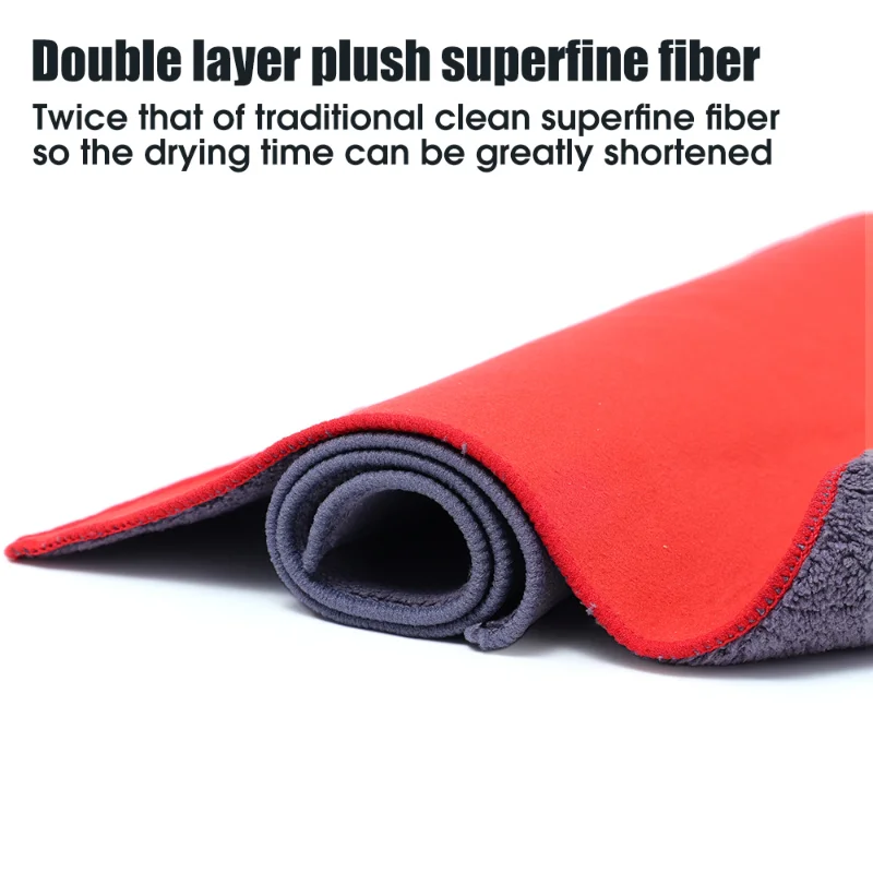 Car Drying Towel Car Cleaning Towel Strong Water Absorbent Drying Cloth Double-sided Washing Car Body Clean Rag Towels Accessories