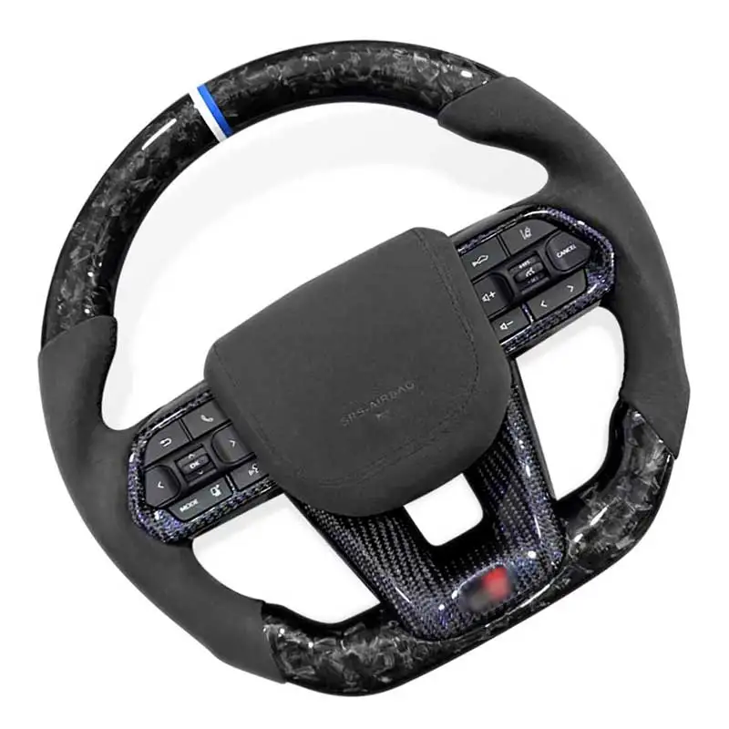 

Car Steering Wheel For Toyota Land Cruiser LC300 Prado Hilux vigo Highlander Rav4 Customized Forged Carbon Fiber Steering Wheel