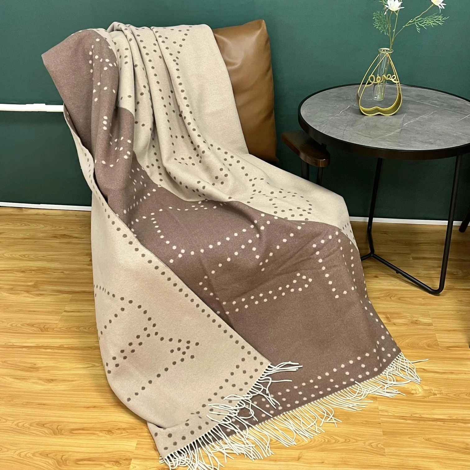 100% 울 말 담요, 양면 자카드, 홈 데코 담요, 태슬 울 담요, 대형 사이즈, 1500g, 160x210cm, 신제품