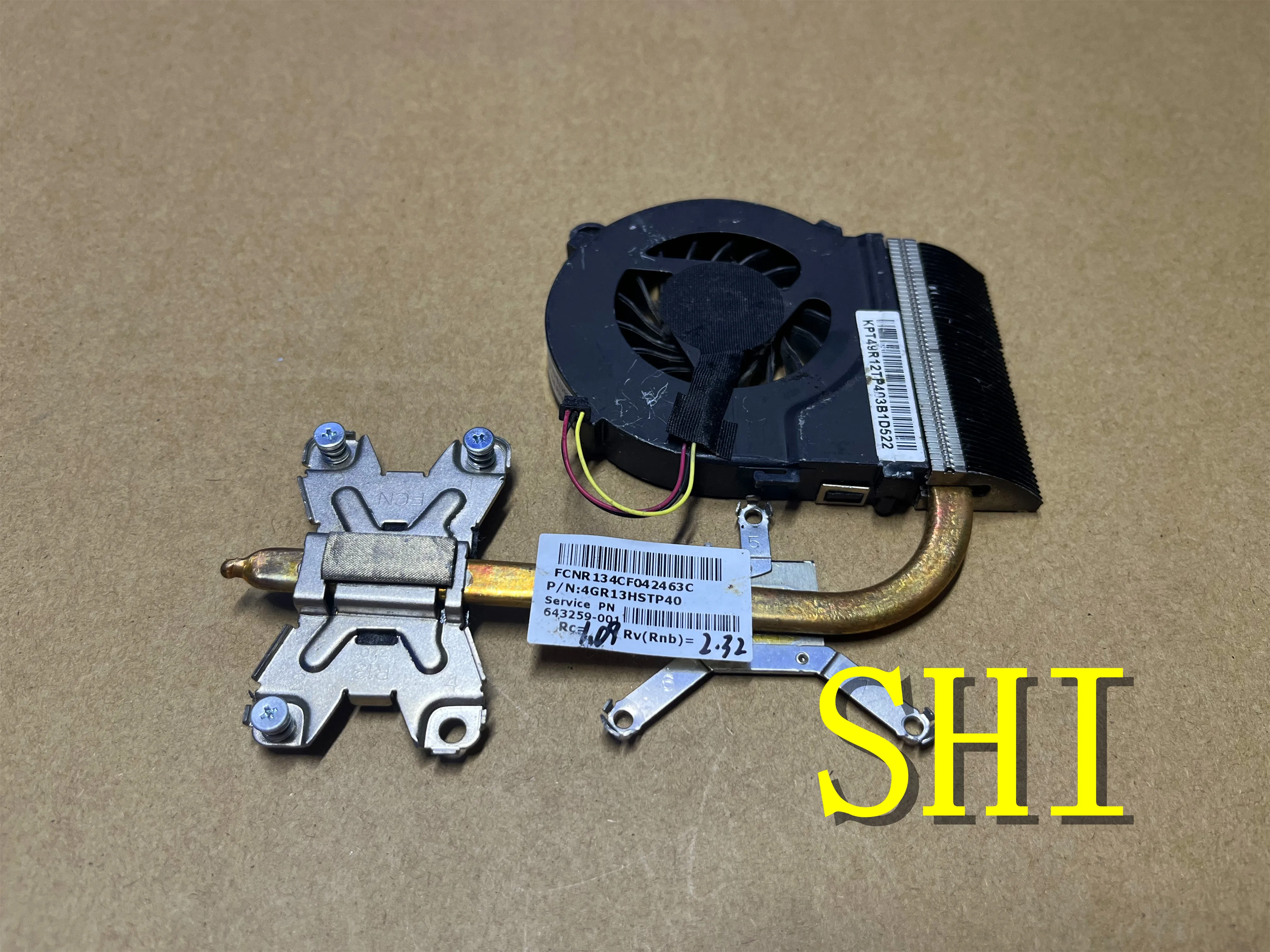 Radiatore Usato 643259-001 Per Hp Pavilion G4 G6 G7 G4-1000 G6-1000 Dissipatore Di Calore Di Raffreddamento Per Laptop Con Ventola Spedizione Gratuita