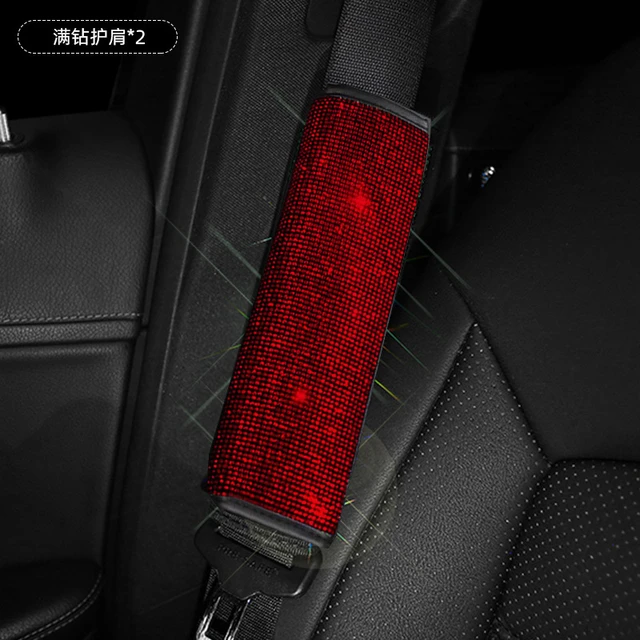 Roter Strass Kristall Auto Schalt deckel Auto Schalthebel Hand brems  gehäuse Diamant Auto Innen zubehör dekorieren separat - AliExpress