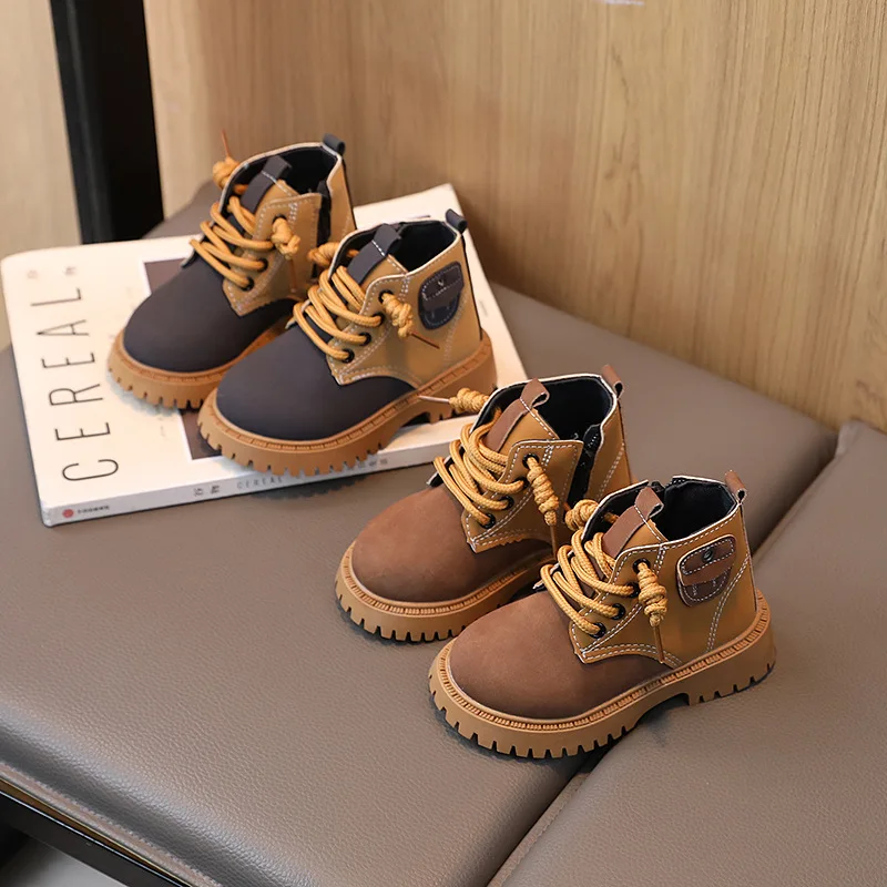 Children Boots Autumn Winter Baby Toddler Ankle Shoes Boys Girls Snow Soft Non-slip Short
