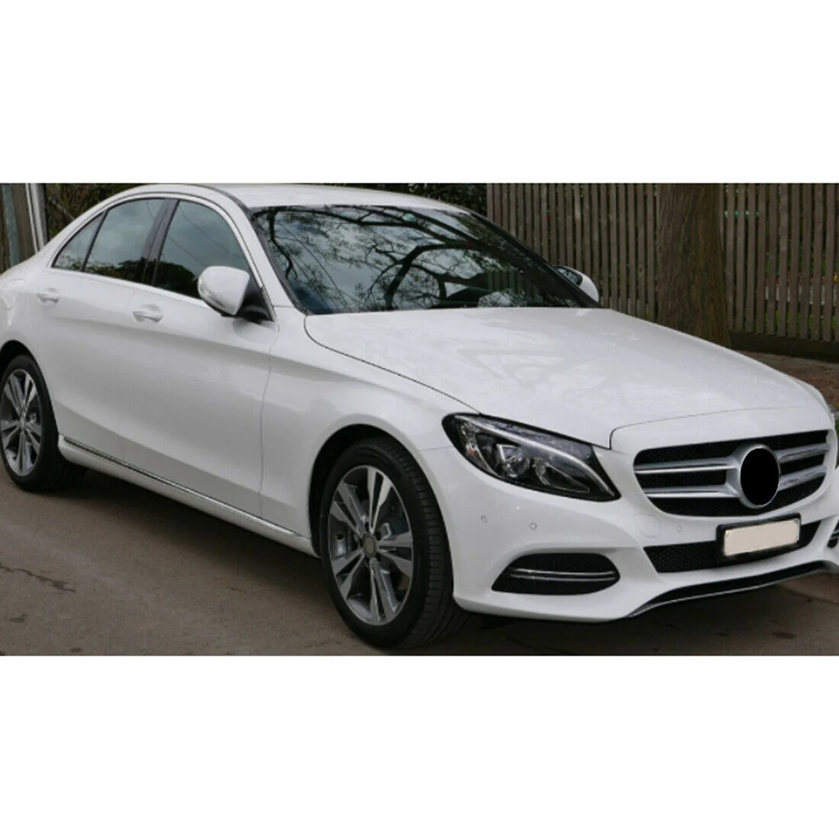 Griglia superiore nera lucida per ercedes Benz w205 C200 C250 C300 C350 GTR 201