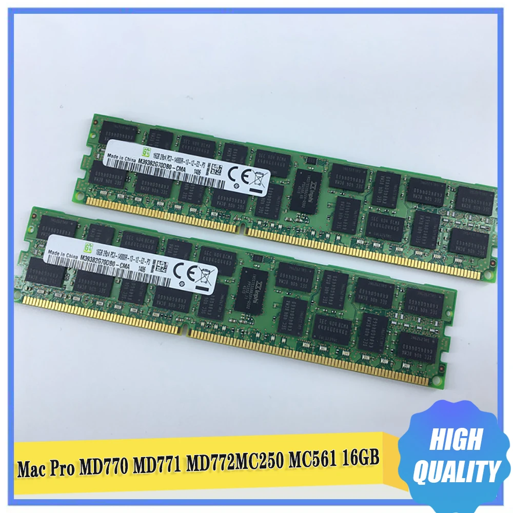 

1 Pcs For Apple Mac Pro MD770 MD771 MD772 MC250 MC561 PC Memory 16GB DDR3 16G 1866 14900R ECC REG RAM