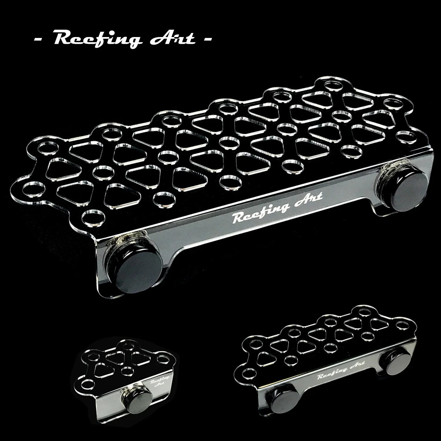 Reefing Art Super Clear Acrylic Magnetic Coral Frag Plugs Rack Holder Fish Tank 15-20MM Glass Thickness aquarium accessories