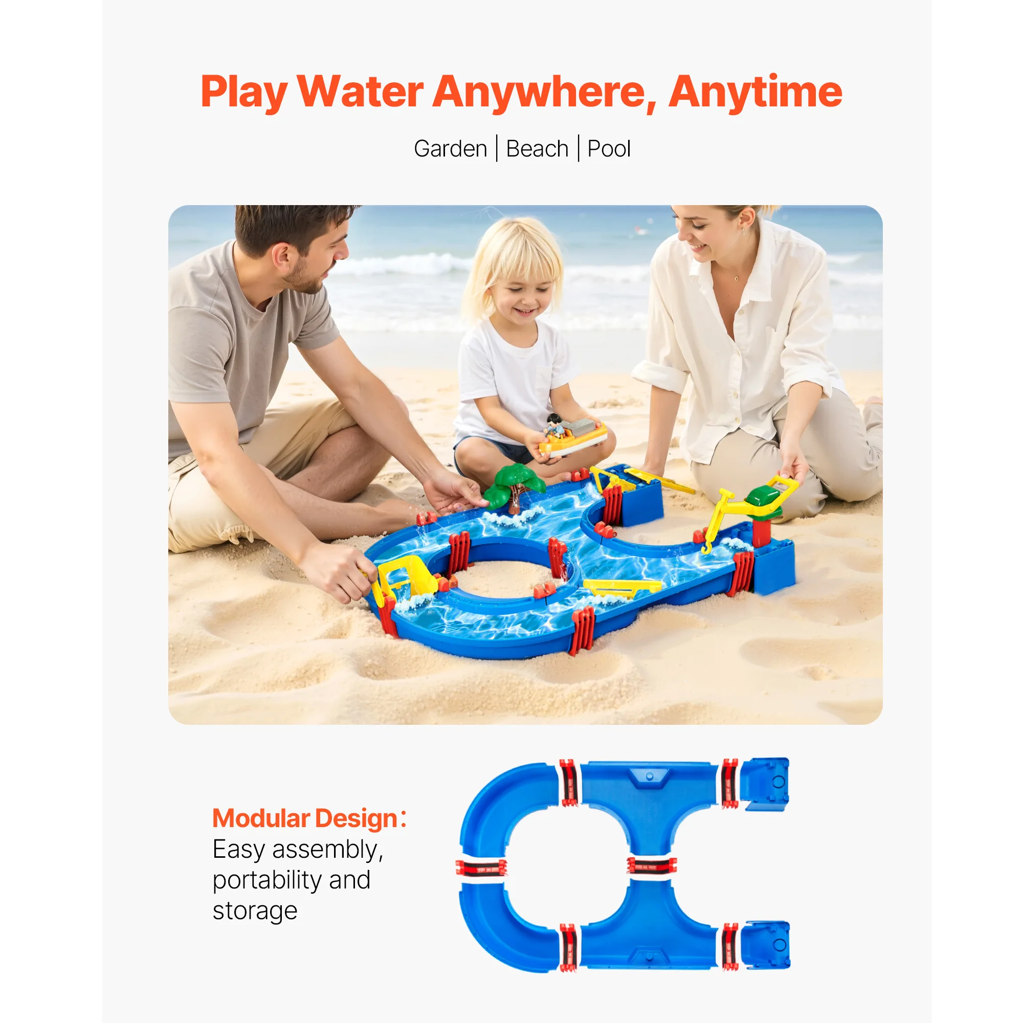 Kids Outdoor Water Play Table with 39PCS Accessories