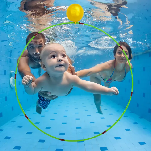Diving Swim Rings Pool Toy Under Water Dive Swimming Through Games for Summer Kids Dive Train Circles for Summer Outdoor 4