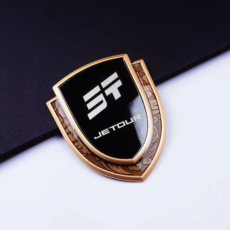 T1 T2 여행자 JETOUR x90 x95x70plus 여행자 3 차원 맞춤형 바디 장식 금속 측면 배지 자동차 엠블럼