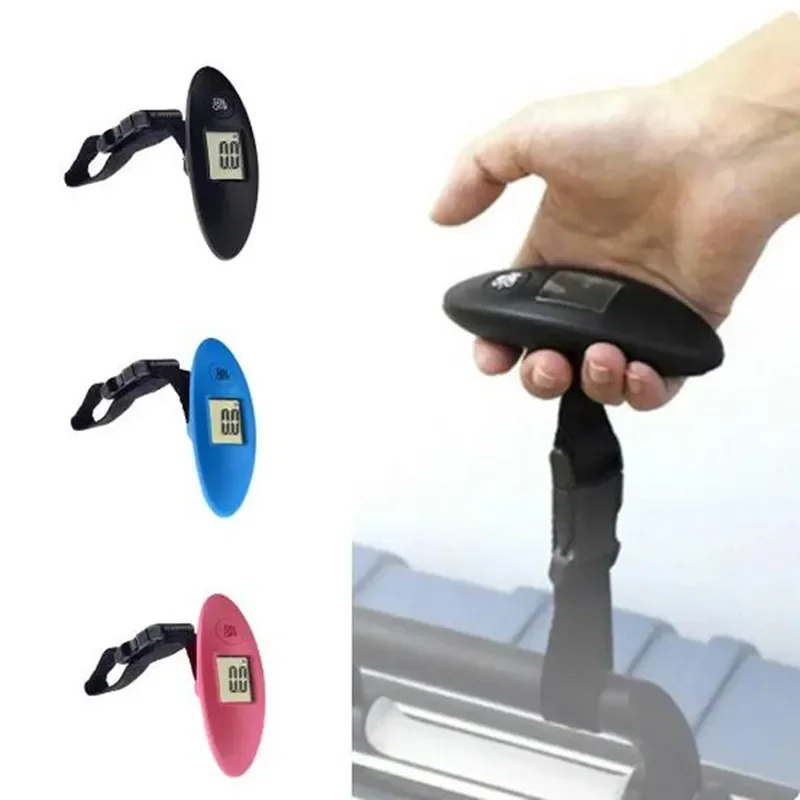 1Pc 40kg/100g LCD Digital Electronic Luggage Scale Portable Suitcase Scale Handled Travel Bag Weighting Fish Hook Hanging