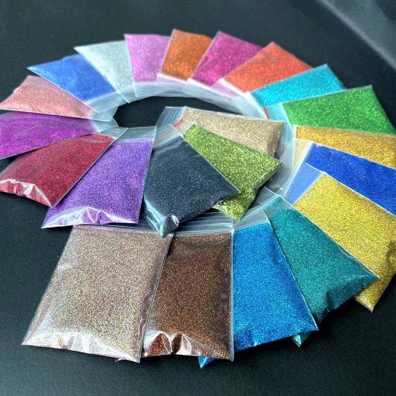 홀로그램 심포니 네일 글리터 UV 젤 바니시 네일 팁 안료 파우더, DIY 공예 아트 포토 프레임 글리터 장식, 100g