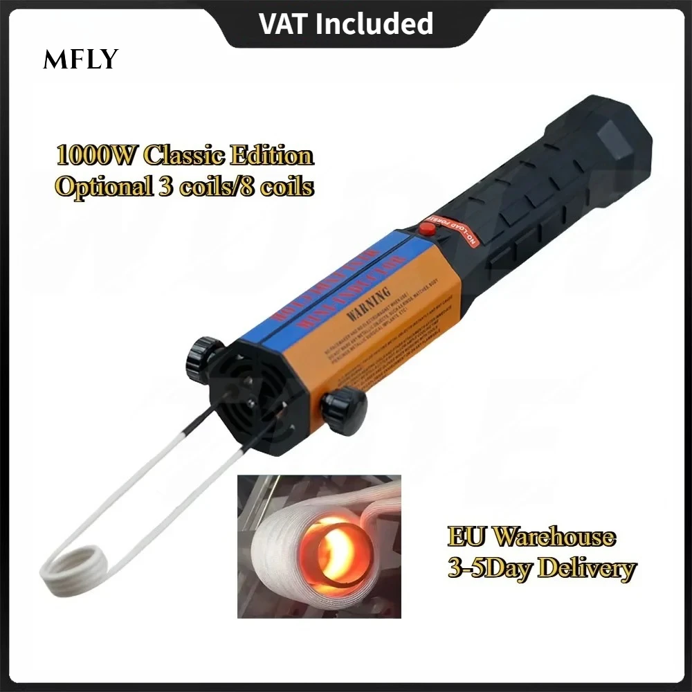 1000 W Magnetische Induktion Heizung Kit 220 V Automotive 1000 W Flammenlose Wärme Induktion Heizung Maschine 3/8 Spulen Auto reparatur Werkzeug