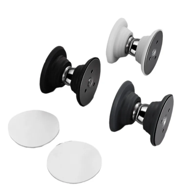 1pc Magnetic Silicone Door Stopper Holder Free-punch Door Stop 4.7cm Anti Collision Windproof Household Hardware Accessories