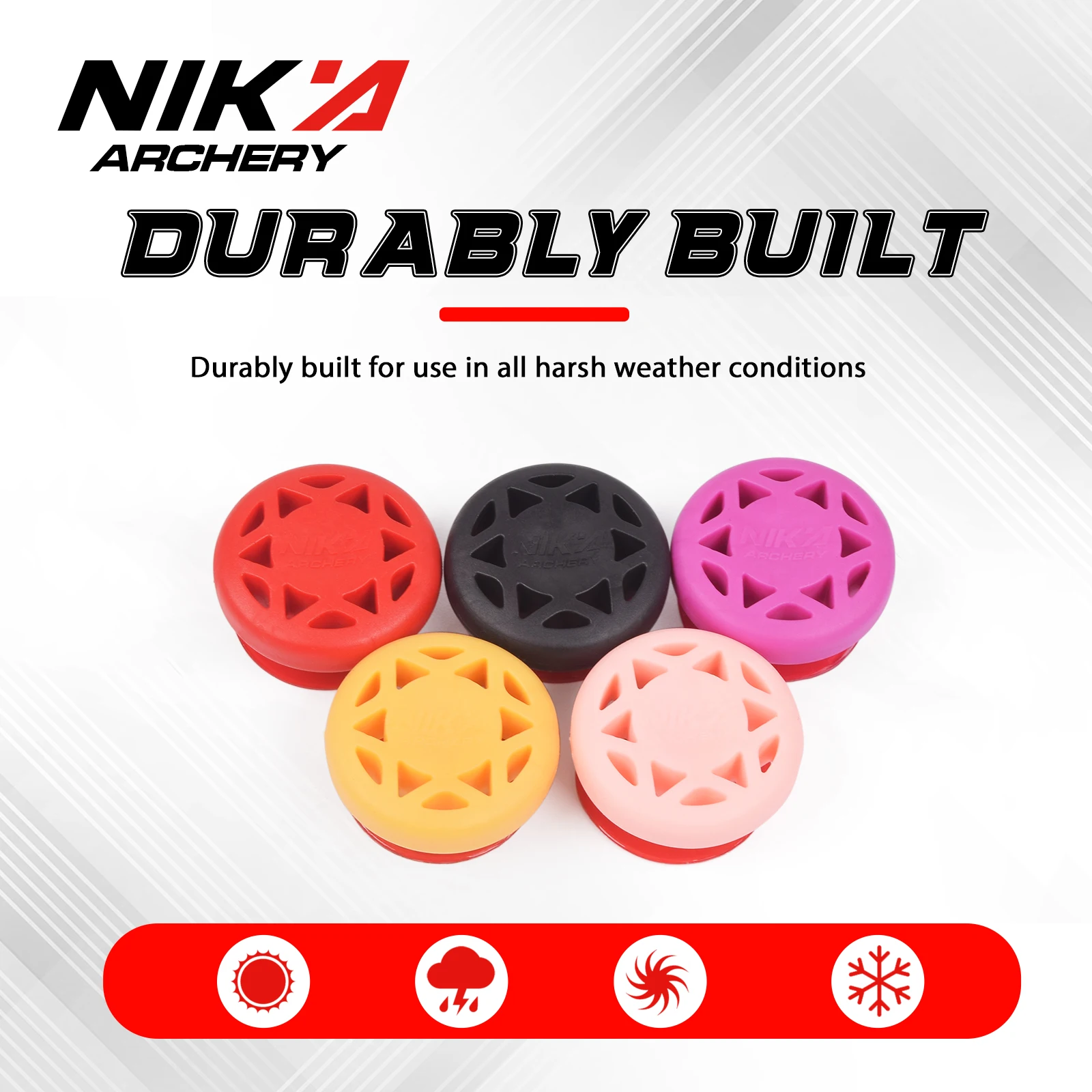 2Pcs/1Set NIKA Archery Stabilizer Bow Limbs Stabilizer Shock Recurve Bow Absorber Vibration Dampener Hunting Accessories 3
