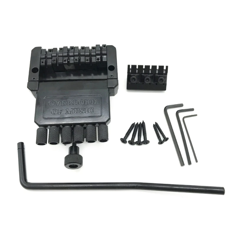 

6 Strings Saddle Headless Guitar Bridge with Accessories Easy to Install