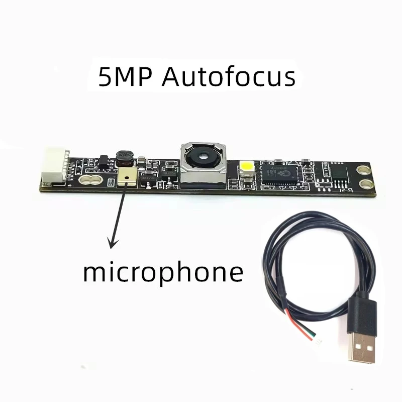 5MP OV5640 Camera Module Board for Laptop PC Computer 2592x1944 Resolution Autofocus Webcam with Microphone