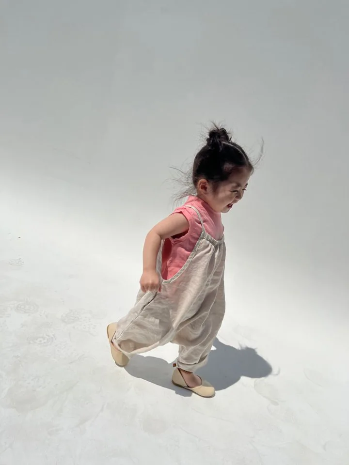 2025 Summer New Girls Loose Overalls Versatile Kids Sling Trouser Baby Dot Print Jumpsuit Toddler Casual Pants Children Clothes